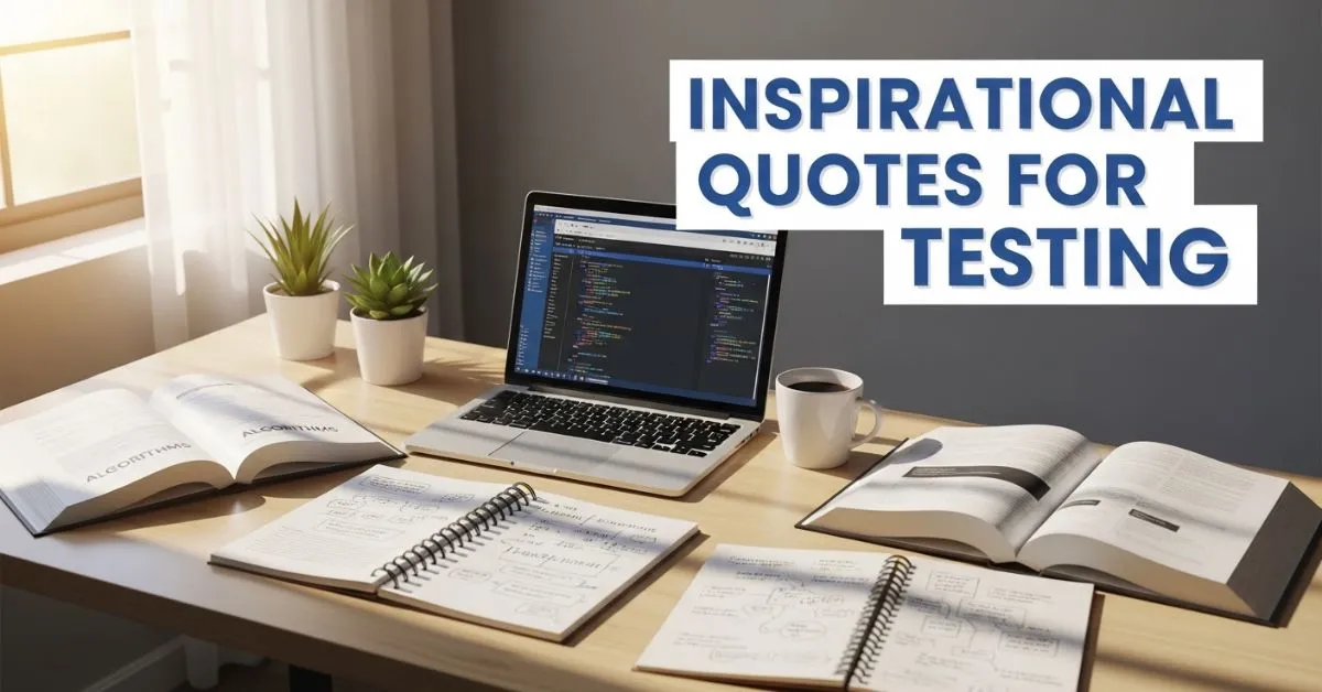 inspirational quotes for testing