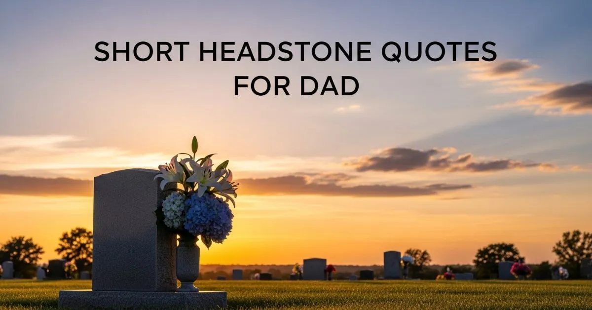 short headstone quotes for dad